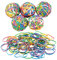 NBEADS 5 Rolls 600 Pcs Colorful Rubber Band Balls, Elastic Stretchable Bands Elastic Band Balls for Hair Arts and Crafts and Document Organizing