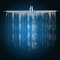 Rainfall Shower, 16 Square Stainless Steel Top Rainfall Shower Head for Bathroom