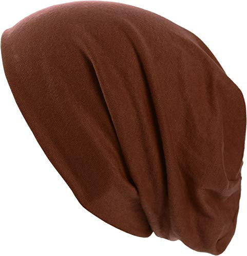 Harrys-Collection Damen Herren Beanie in 15 Farben, Kopfgröße:Einheitsgröße, Farben:Haselnuss