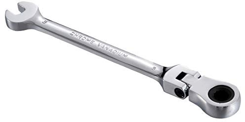 KATUR Combination Ratchet Spanner 6mm, Flex-Head Ratcheting Wrench, Industrial Dual-use Design, Professional Chrome Vanadium Steel Metric Tool for DIY, Bicycle Repair and Home Maintance