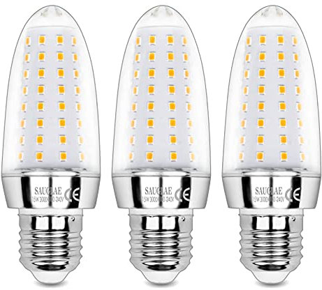 SAUGLAE 15W LED Lampen, 120W Glühlampen Äquivalent, 3000K Warmweiß, 1700Lm, E27 Edison Schraube LED Leuchtmittel, 3 Stück