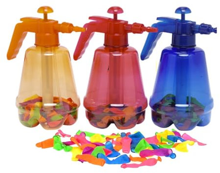 Water Balloon Pump with 100 Balloons Boys Water Toys Garden Summer Toys For Kids