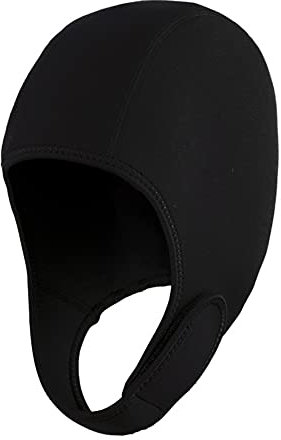 Bonnet de Bain Thermique Avec Sangle de Menton - Pour Homme et Femme - Néoprène et Nylon - Réglable Pour Plongée, Surf, Rafting