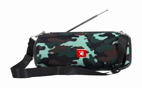 Gembird GMB-Audio Tragbarer Bluetooth Lautsprecher - Kabelloses Musikstreaming, FM-Radio mit Antenne, MikroSD & USB Wiedergabe, 10 m Reichweite, 7 h Akkulaufzeit, Camouflage Design