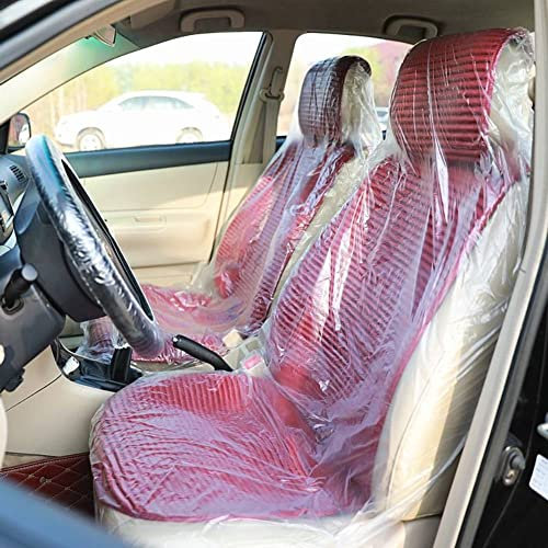 Socobeta 100 Stück Autositzbezüge Protektoren Mechaniker Valet Roll Einweg-Sitzschutzbezug