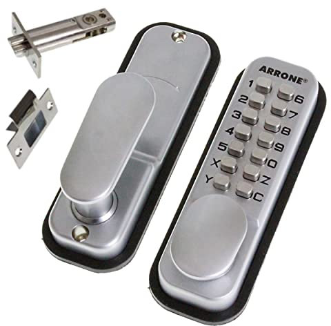 Pulsador Digital KeyPad Lock Botón Pulsador Cromo Mate IRONZONE®