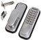 IRONZONE® Fire Rated Push Button Digital KeyPad Lock Matt Chrome, Low Budget Push Button Door Lock with Tubular Latch which is Easy to fit, Suitable for Right and Left Sided Doors