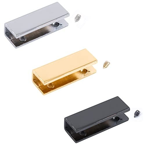 6 Stück 3 Farben Gürtelspitze Mit Schraube Gürtelschnallen-Endspitzen Reißverschlussspitze Gurtbandspitze Riemen-Endkappen Nähen DIY-Bastelzubehör Geldbörse Metallschnalle(25 mm)