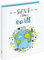 VELOFLEX 1144981 - Ringbuch Save the earth, DIN A4, mit 2-Ring-Mechanik, Füllhöhe 15 mm, aus recyclebarem Karton, Schulordner, Ringordner, 1 Stück