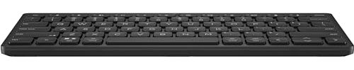 HP Teclado Bluetooth - QWERTY - Multi-Dispositivo - Blanco Negro - Teclado Inalámbrico - Compacto