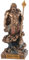 Miniatur Figur Griechischer Gott Poseidon- bronzefarben handbemalt by Veronese