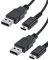 LadeKabel kompatibel mit Nintendo DS Lite, 2 Stück 1.2M Kabel nur für Nintendo DS Lite Ladekabel 1A schwarz 3.9ft
