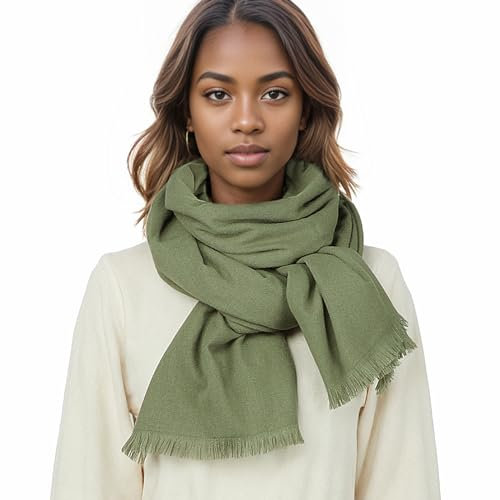 Sciarpa Scialle Donna Invernale Stola Verde Sciarpe Foulard Pashmina Elegante Cerimonia