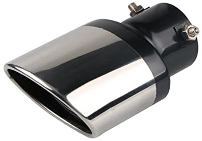 Auto Auspuff Endrohr EdelstahlAuspuffrohrabdeckungen Für Volvo Für S40 Für S60 Für S80 Für S90 Für V40 Für V60 Für V70 Für V90 Für XC60 Für XC70 Für XC90 Schwanz Kehle Liner (Color : Straight)