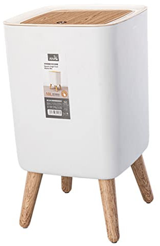 Alipis Poubelle À Grain De Bois Poubelles Avec Couvercles Corbeille À Papier Pour Bureau Bac À Litière Avec Couvercle Poubelle De Cuisine Poubelle Moderne Poubelle Chambre Poubelle