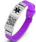 Theluckytag Bracelets médicaux pour homme et femme avec code QR - Bracelets d'identification médicale pour le sport et les voyages - Bracelet étanche en silicone pour poignets jusqu'à 20,3 cm - Plus