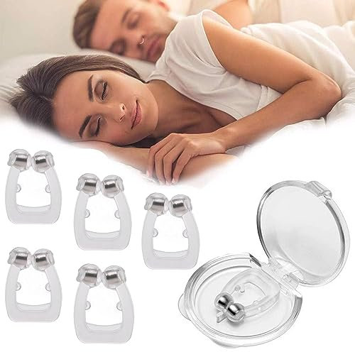 AOOTUERL Nasenclip Schnarchstopper (5er Set), Nasenklammer gegen Schnarchen für möglich bessere Atmung,für jede Nasenform