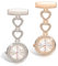 2 Pcs Fob Watches for Nurses Watches Silver and Gold Tone Nurse Buckle Watch Luminous Nurses Watch Fob Watch for Women Watches for Nurse Doctor Medical Nurse Watch Fob Watches Nurse Gifts for Women