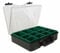 raaco CarryLite 80 4x8-12: Premium Sortierbox für Werkstatt mit Sandwich-Deckel, 12 Einsätze, Sortimentskasten & Sortierboxen für Kleinteile, Traglast 10 kg, Sichere Aufbewahrung, 27,8 x 33,7 x 8,2 cm