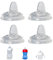 Sippy Spout Nipples for Philips Avent Natural Baby Bottles, My Grippy Spout Sippy Cup and Natural Trainer Sippy Cup | 4-Count | Soft Spout | Food Grade Silicone | Variable Flow (Sippy Spout Nipple)