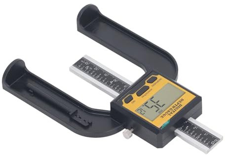 Profondimetro Digitale Elettronico, Profondimetro Digitale con Righello Multifunzionale in Lega di Alluminio per l'edilizia