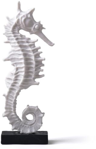 HAUCOZE Seepferdchen Figuren Arts Modern Dekor Skulptur Ozean Geschenk Tische Statue Polyresin 34cm