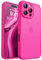 CANSHN Cover Opaca per iPhone 16 Pro Max(6,9 Pollici), [Protezione Completa Della Fotocamera] Custodia Traslucida Opaca Protettiva Sottile Antiurto, Rosa Calda