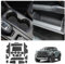 LUWU Kompatibel mit Ford Ranger T9 2023 2024 Raptor Wildtrak XLT Aufbewahrungsbox rutschfeste Matten Gummimatten Mittelkonsole Antirutschmatten rutschfest Becherhalter Matte (Schwarz)