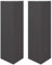 vidaXL Jardinières 2 pcs Noir Triangulaire 30x26x75 cm Acier