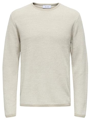 ONLY & SONS Herren Onseric Reg 12 Struc Crew Knit Noos