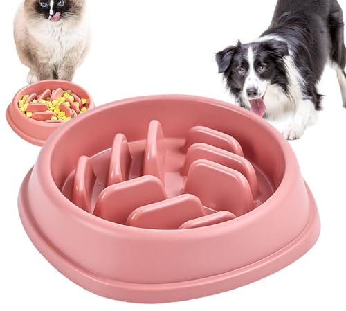 Tazón de alimentación lenta para perros, Tazón para perros de alimentación lenta, Comedero lento para perros laberinto, Platos antideslizantes para perros con laberinto de alimentación lenta, cuenco d