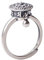Ring 925er Sterlingsilber, Drehringe gegen Ängste, tibetisch-buddhistischer Gebetsrad-Lotusring, offener, verstellbarer Glücksring Frauen und Männer