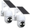 WOOLINK HOME 4MP Solar Security Camera Wireless Outdoor, 2.5K Solar/Battery Powered Camera for Home Security, Pan/Tilt 2.4Ghz WiFi Camera with PIR, 2-Way Audio, Color Night Vision, Cloud/SD