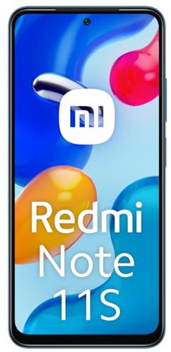 Xiaomi Redmi Note 11S - Smartphone 6+128GB, Pantalla AMOLED 6.43 90Hz FHD+, MediaTek Helio G96, cámara Profesional 108MP, 5000mAh, Twilight Blue (2 años de garantía), Azul (Reacondicionado)