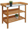 Mendler Pflanztisch HWC-O14, Gärtnertisch Blumentisch Pflanzregal, Outdoor Holz Tanne FSC®-Zertifiziert, 86x92x41cm - Natur