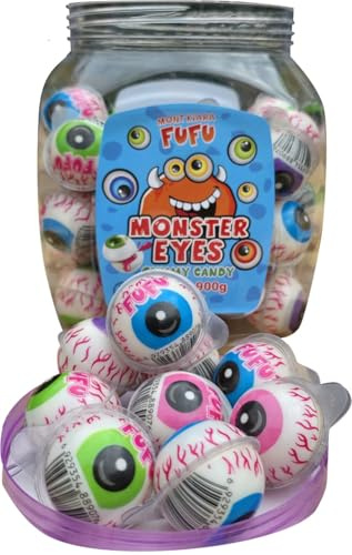 Mont Kiara Fufu Monster Eyes Bonbons gommés - Fruits mélangés