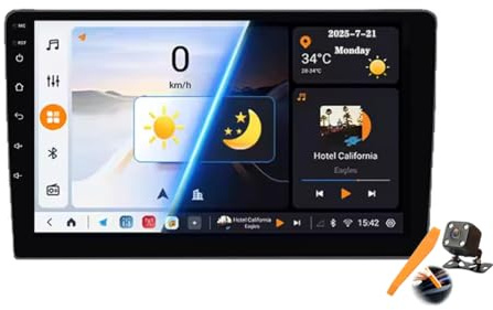 M6 pro3,YLOXFW Android 15.0 Navi 2 DIN Stereo Ersatz für Transit Custom 2002-2021 Autoradio Sat GPS Navigation 9 Zoll Cartablet DVD Multimedia Player FM BT Receiver mit Android Auto Carplay