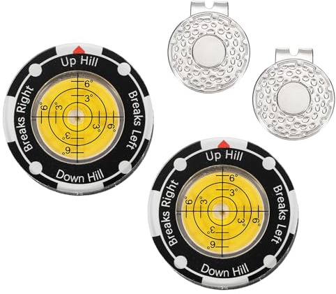 YELARXI Golf Reader, Golf Ball Marker with High Precision Reading Aid Bubble