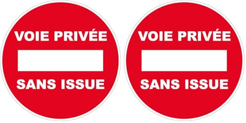 Panneau Voie privée sans issue - Rigide Ø300mm - 4060132 (Lot de 2)