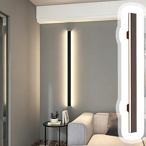 Handlauf 2-in-1-Set aus Wandleuchte und Handlauf Dekorative Wandleuchten mit Bewegungsmelder für Zuhause, Keller und Restaurants Treppenhandläufe im Stil(Black,4.2m/13.8ft)
