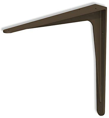OrgaTech Regalkonsole braun 175 x 200 mm für Garage, Keller oder Werkstatt Schwerlastkonsole Regalwinkel Regalbodenträger