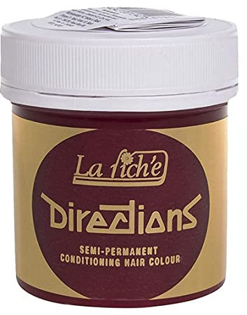 2 X La Riche Directions Semi-Permanent Hair Color 88ml Tubs - Vermillion Red