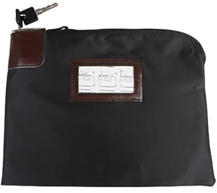 Eagle Geldscheintasche, abschließbar, Schwarz, 27,5 x 20,8 x 3,5 cm