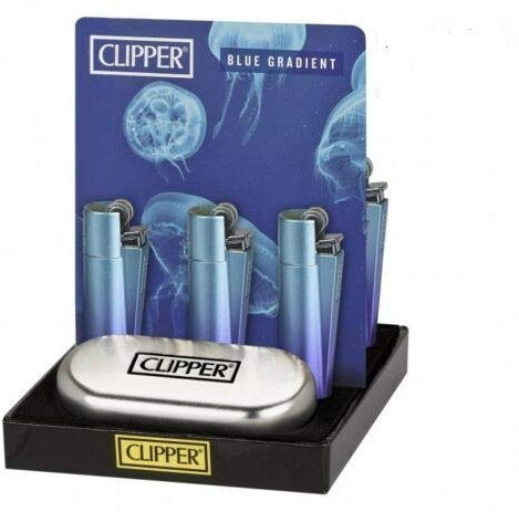 Mikrofon-Clipper, Metall, Blau