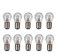 24 Volt - 10 Stück - P21/5W - BAY15d - 2-Phasen Lampen, Dual Sockel Nfz LKW Beleuchtung - Glühlampe, Glassockellampe, Glühbirne, Soffitte, Lampen