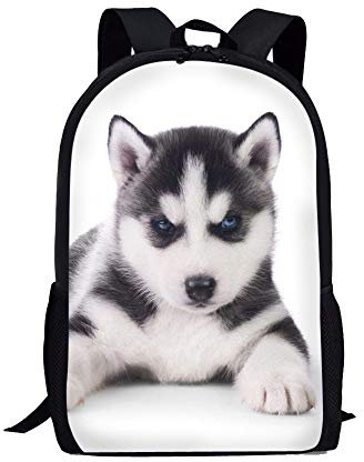 Rucksack mit Hundemotiv, strapazierfähig, für Kinder, aus Polyester