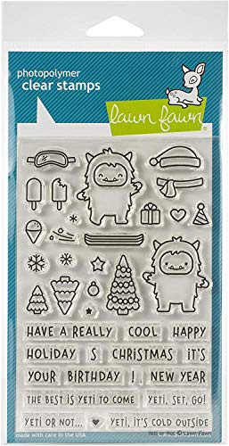 Lawn Fawn Yeti Or Not 4X6 Clear Stamp Set