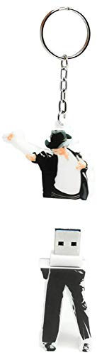 Michael Jackson USB 3.0 64GB & Portachiavi Michael Jackson Pendrive 3.0 The Essential Michael Jackson gadget unità di memoria flash Penna Disk Pen Drive alta velocità SUPERSPEED