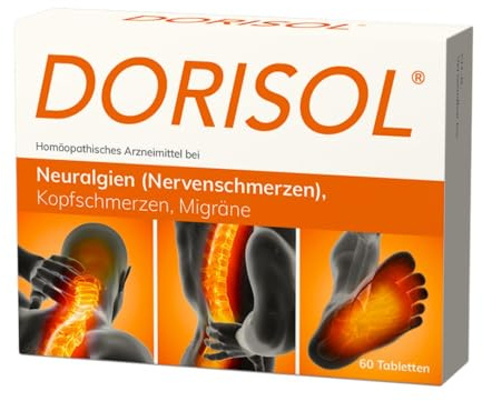 DORISOL® Tabletten [60 Stück] – Natürliches Arzneimittel bei Neuralgien (Nervenschmerzen), Kopfschmerzen oder Migräne – gut verträglich & rezeptfrei