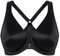 Delimira Women's Front Fastening Bras Plunge Plus Size Underwired Racer Back Unlined T Shirt Bra Black 38DD